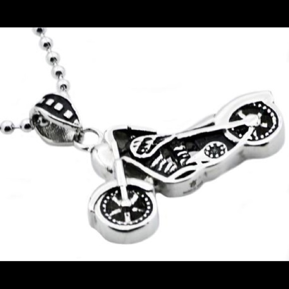 Stainless steel motorcycle necklace
